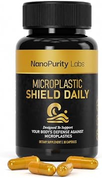 Microplastic Shield Daily, Chlorella 150 mg, Microencapsulated Lycopene 20 mg, Citric Acid 150 mg, Vegan, Non-GMO, 30 Capsules