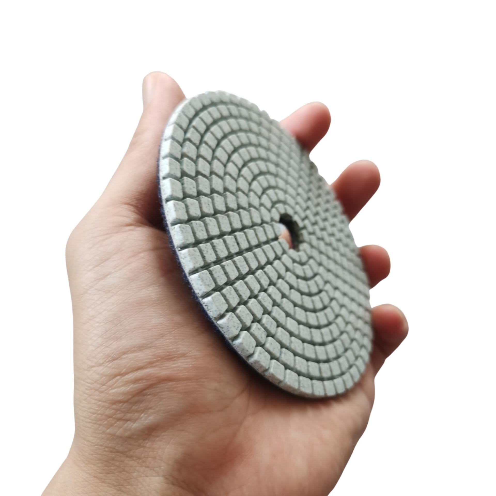 Juego de 8 almohadillas de pulido húmedo de diamante de 4 pulgadas más un respaldo de goma para piedra de granito de mármol Susukii