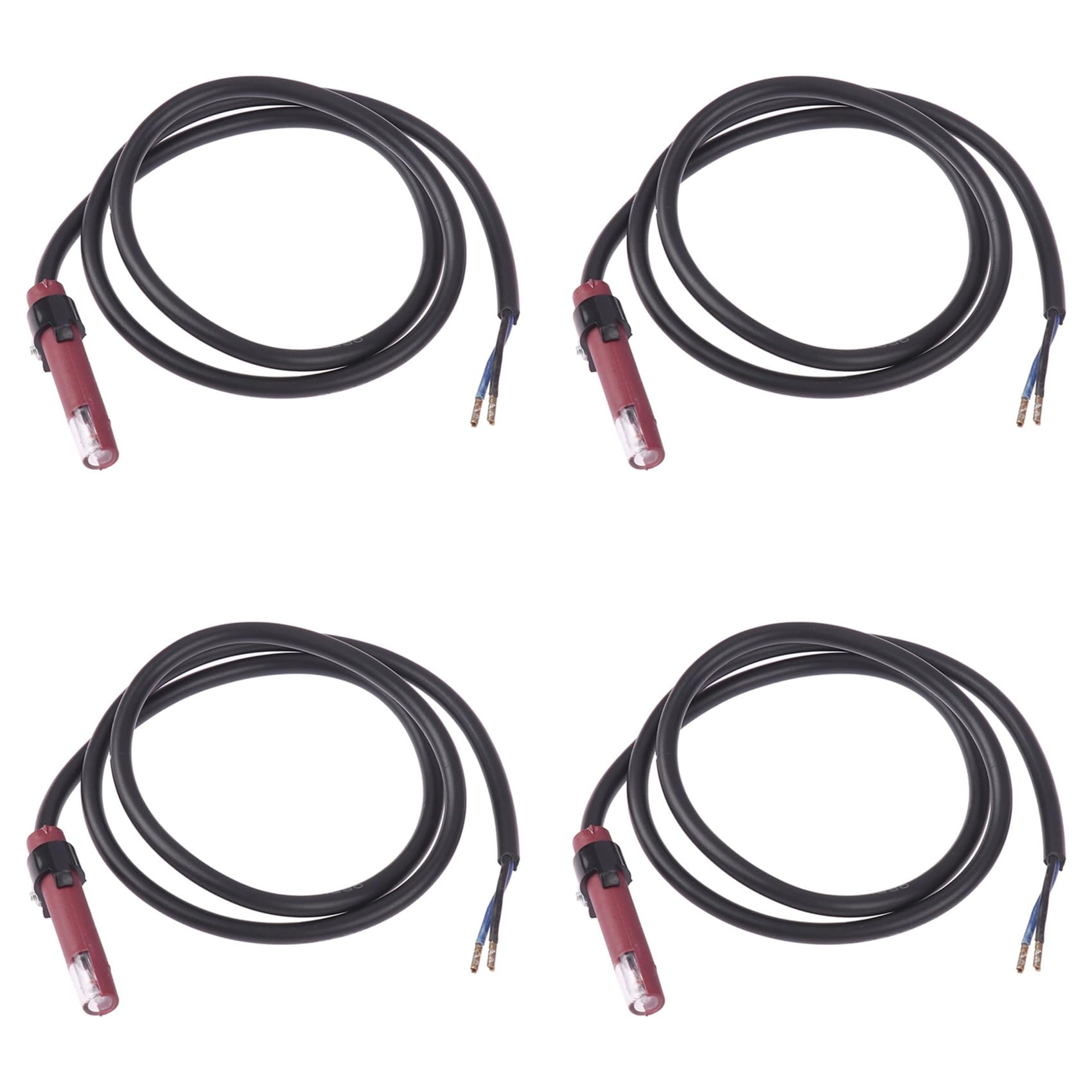 Jnchdghwa As Shown 4X Qrb1 Flame Detector Photosensitive Electric Eye Burner Detection Photoresistor Red Qrb1 Photocell