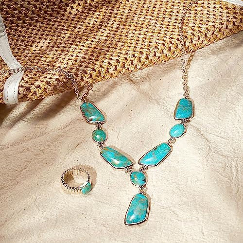 Silpada 'Your Blue Lagoon' Sterling Silver Turquoise Necklace, 18" + 2" #TOP6