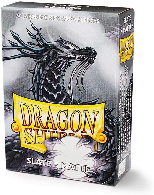10 Packs Dragon Shield Matte Mini Japanese Slate 60 ct Card Sleeves Display Case