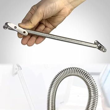 Marine Stainless Steel Hatch Support Spring Holder with U-Bolt and L-Shape Plate for Plate Lid, Door, Cover, Cabinet, Window