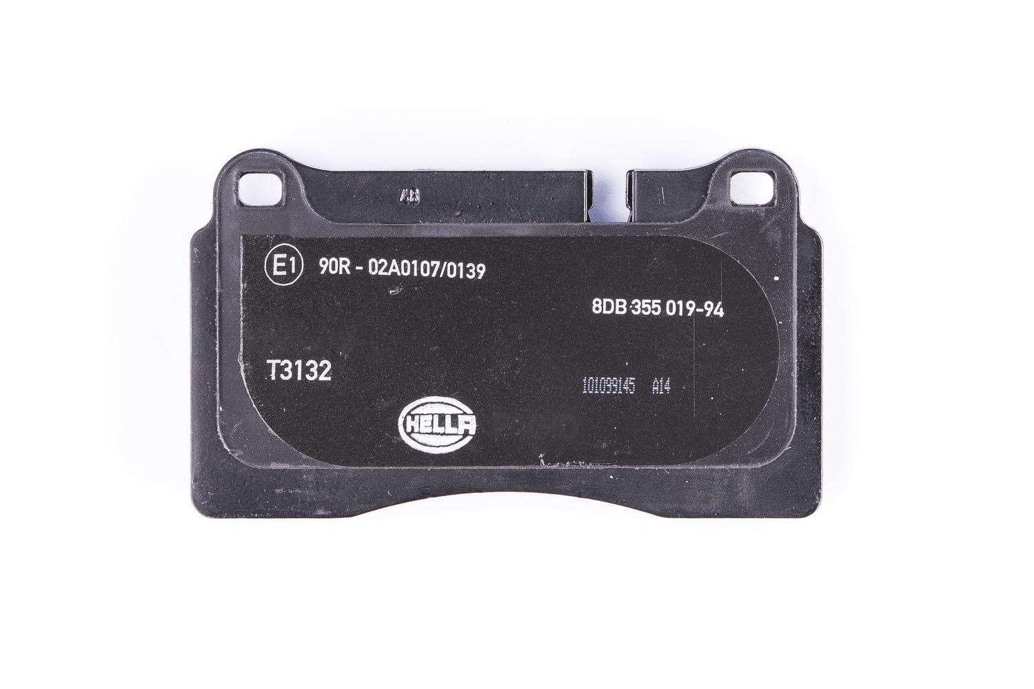 HELLA 8DB 355 019-941 Brake pad set - prepared for wear indicator - T3132 - for e.g. AUDI / SEAT