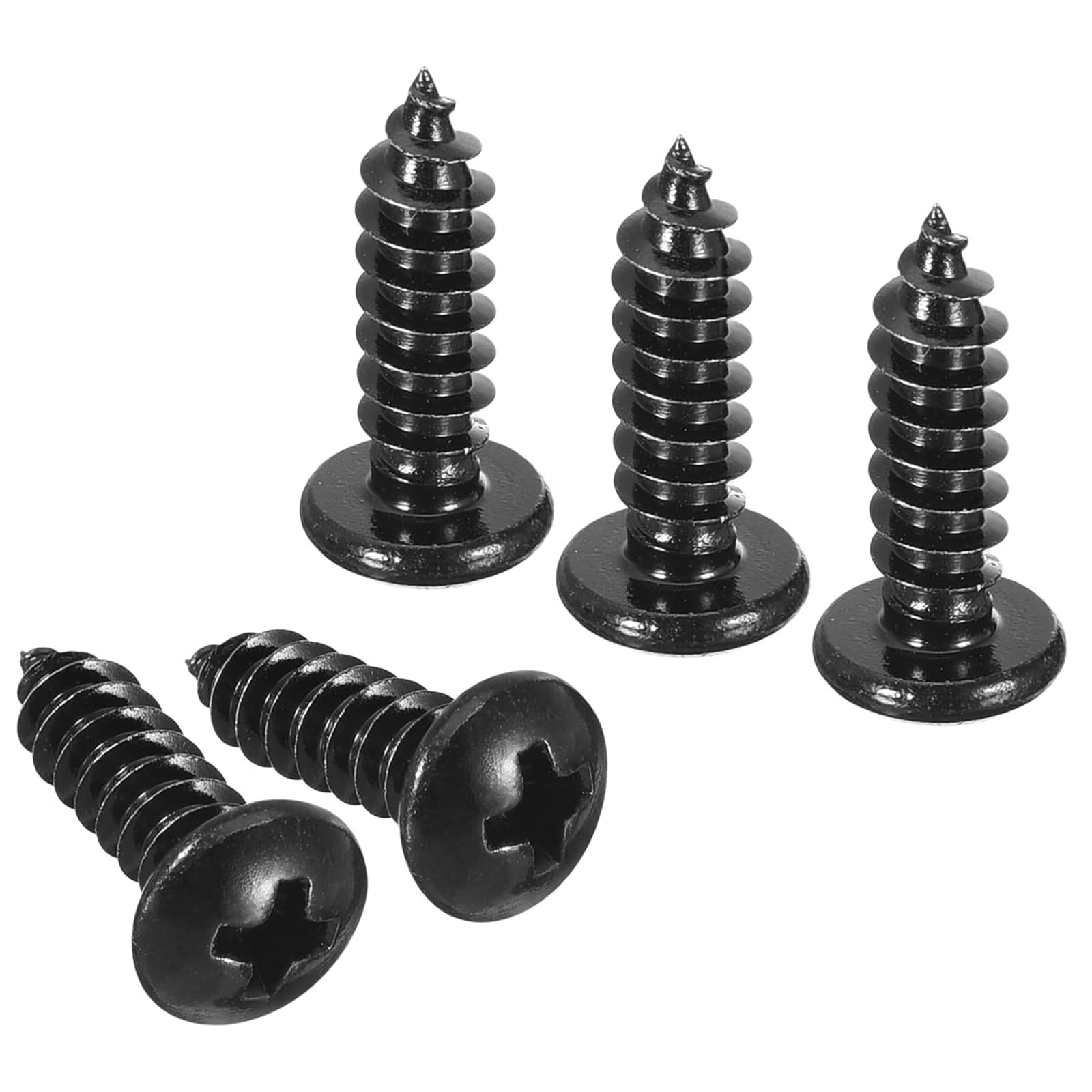 TA-VIGOR 50Pcs Self Tapping Screws, M5 Phillips Pan Head Screw, 16mm Round Head Tapping Screws