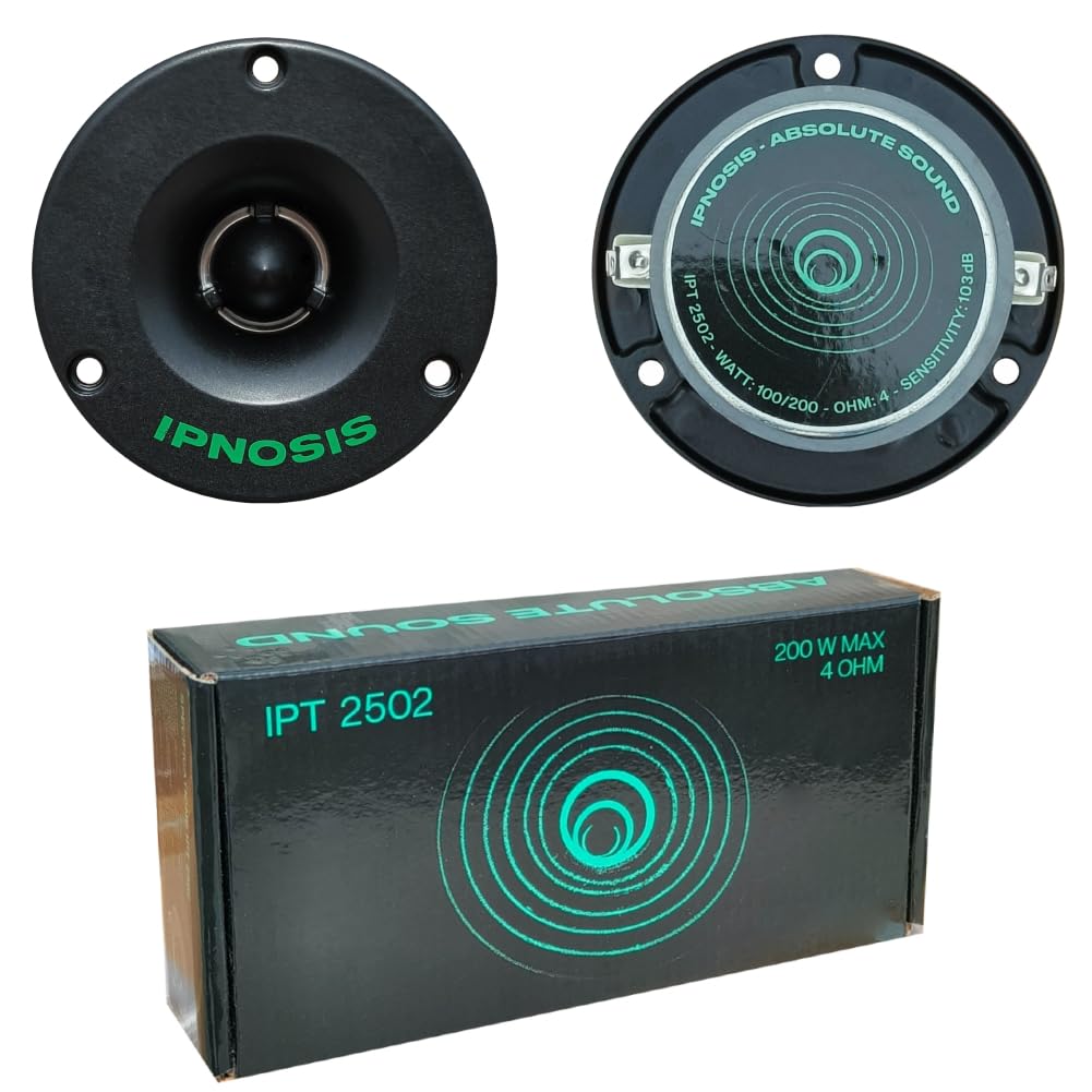 Coppia Tweeter da 97mm IPNOSIS IPT 2501; 200 W Max; 101 dB; Condensatori inclusi