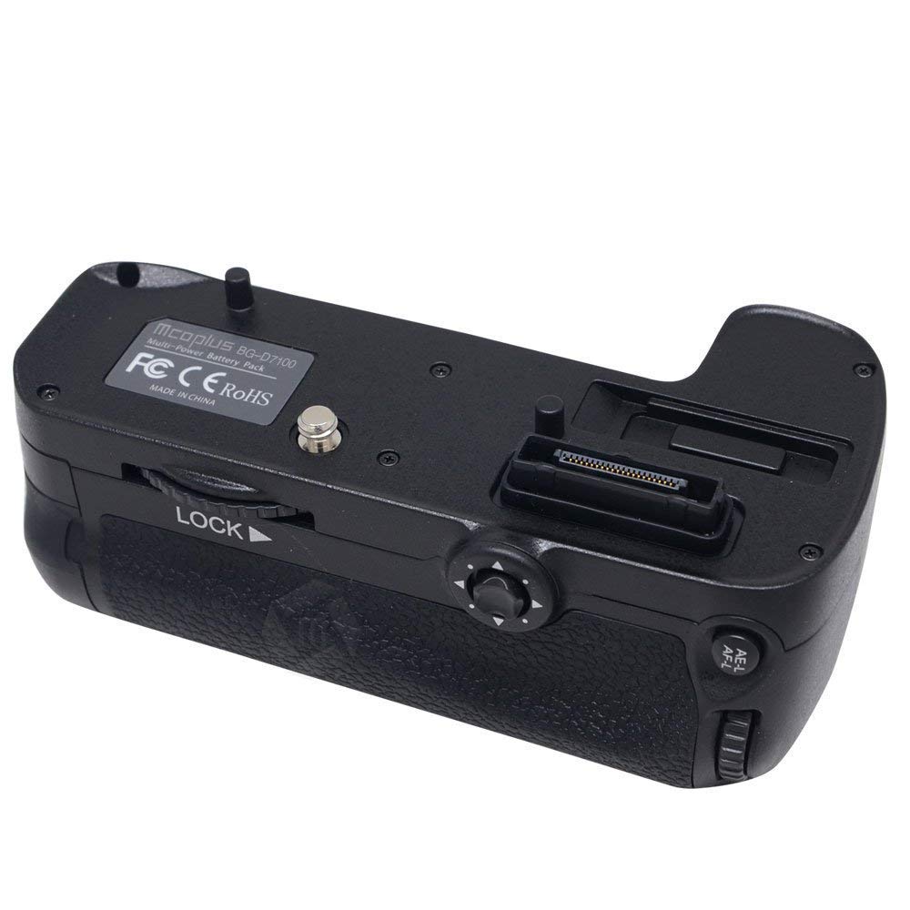 Mcoplus BG-D7100 Vertical Battery Grip as MB-D15 Replacement for Nikon D7100, Hold EN-EL15 Battery(Battery not Included)