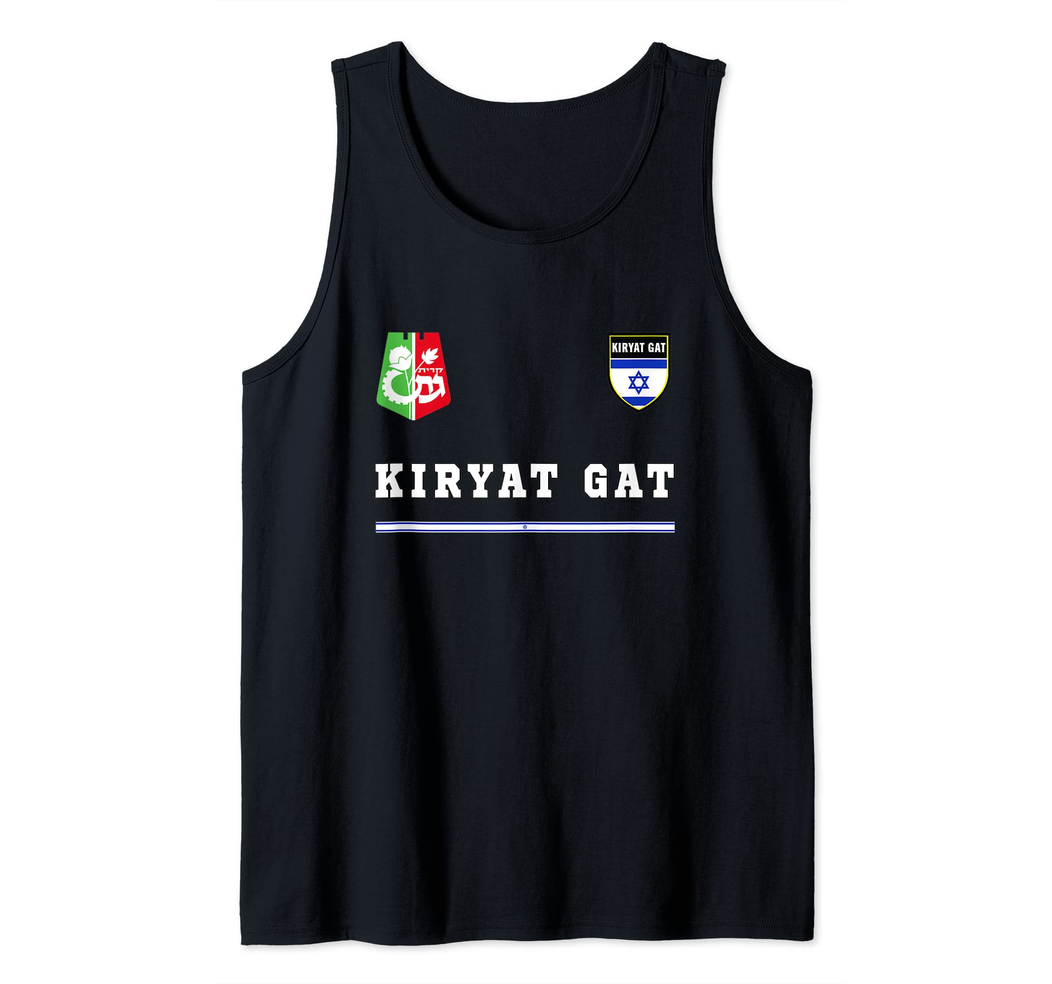 Kiryat Gat Sports/Soccer Flag National pride Gift Tank Top