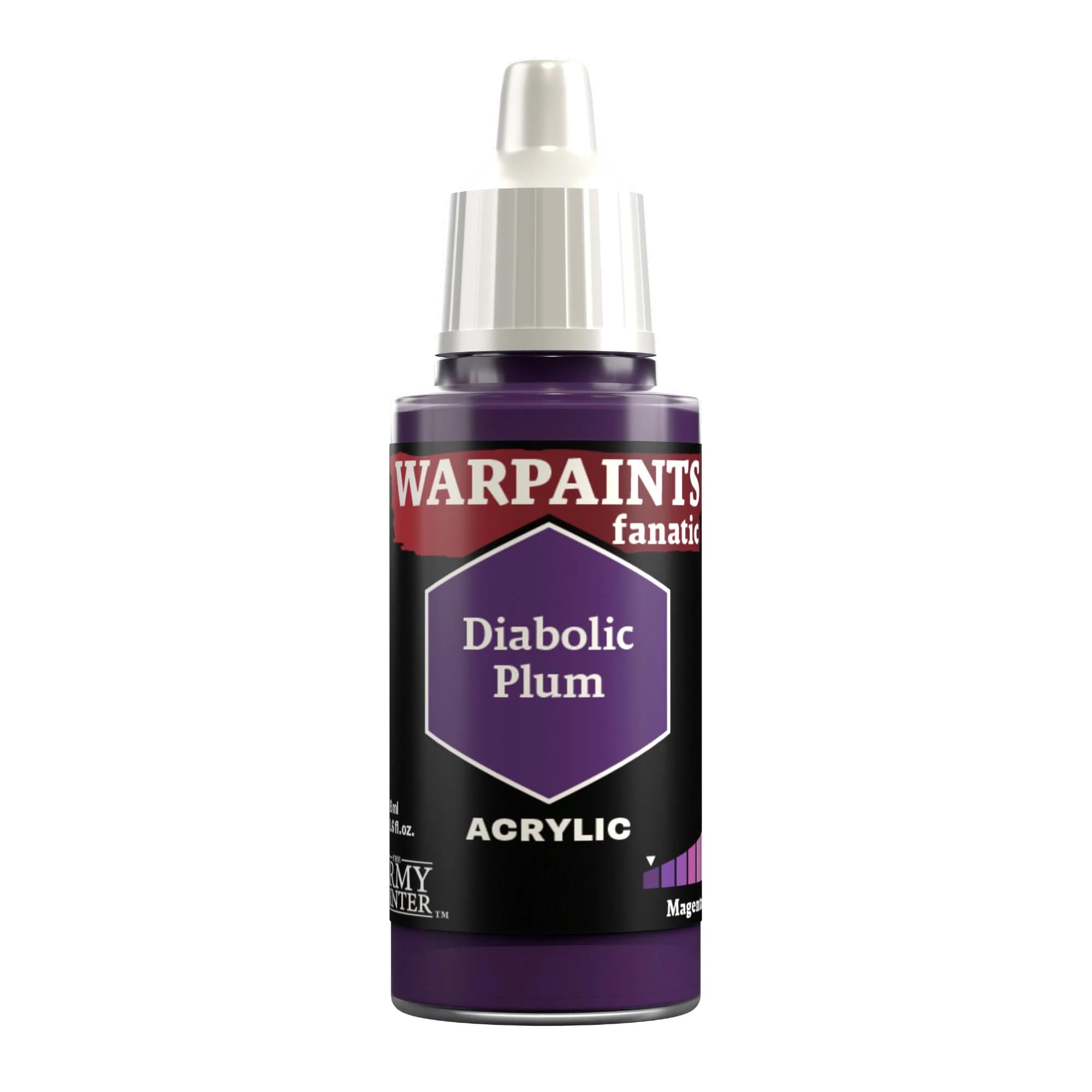 The Army Painter, Warpaints Fanatic Diabolic Plum Single Acrylics, Miniature Hobby Painting, Quality Paint for Miniature Wargaming