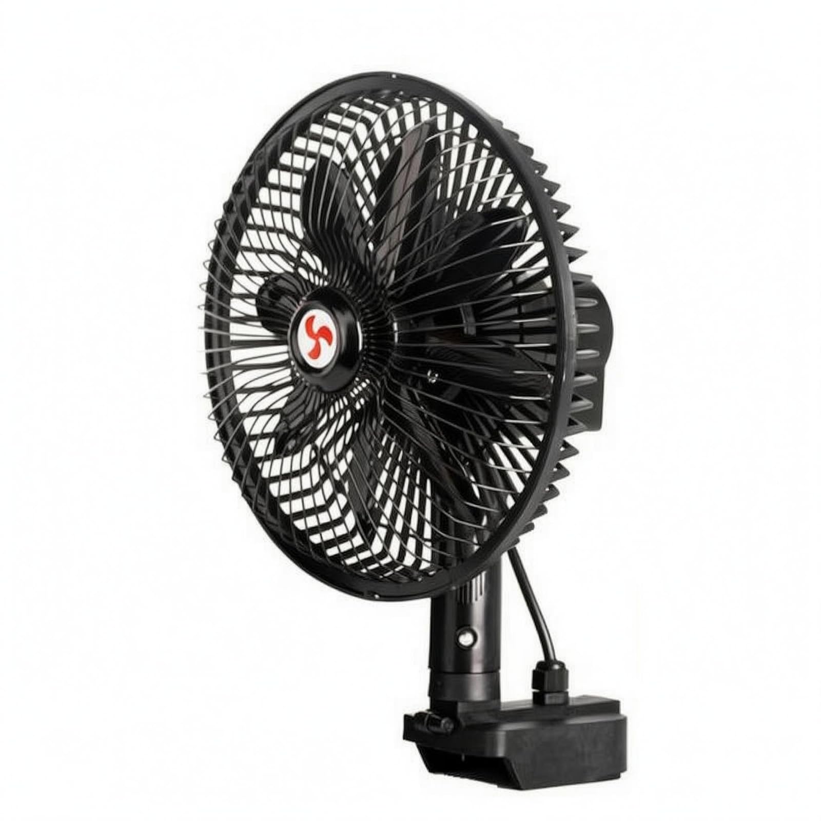 Compact Battery Powered Travel Fan Shielded Grille Portable Camping Fan 8-Inch for Outdoor, 8-blade Bare Fan | Portable Fans | Heating Cooling & Air | Home Improvement-image-33