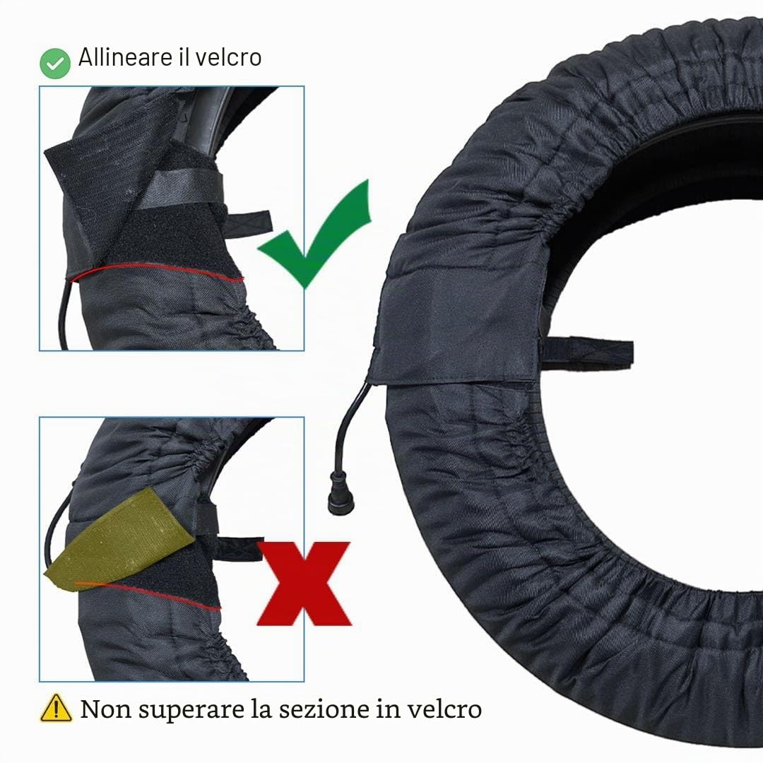 Termocoperte per pneumatici da moto R17 90-110 e 110-140