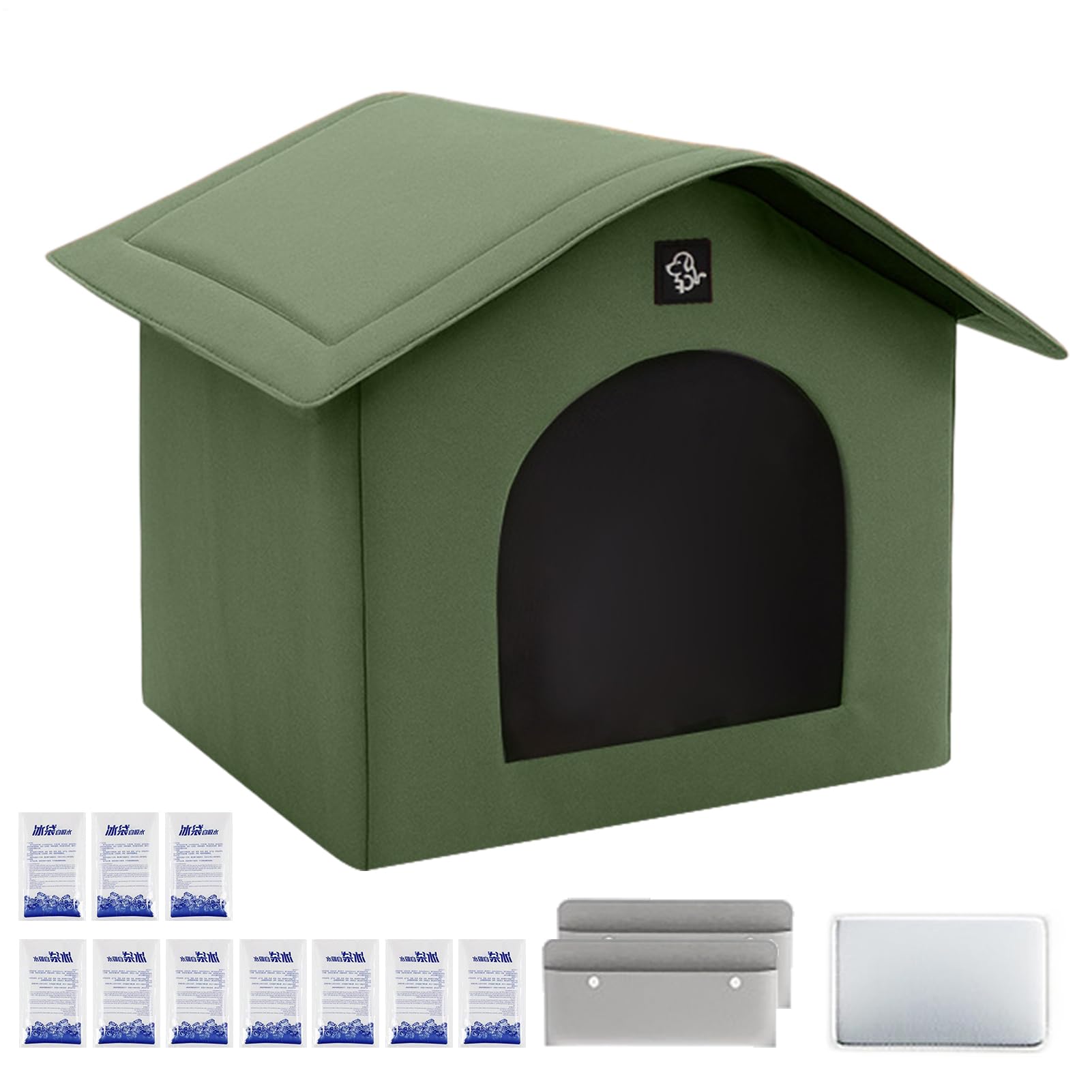 Maison rafraîchissante pour chat au jardin abri portable et ventilé pour l été
