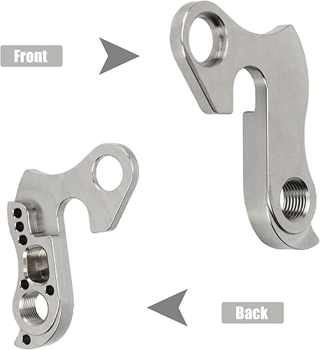 Miniatura 3 de Tissting Gancho universal para desviador trasero de bicicleta, gancho de cola de bicicleta con tornillo, gancho de cambio de bicicleta de acero