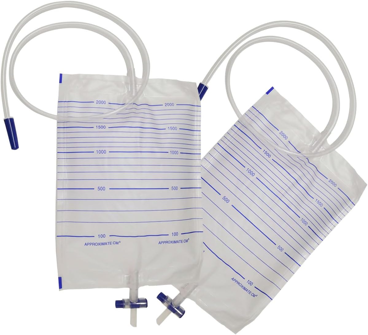 10 Pcs Urine Drainage Bags Catheter 2000ML