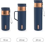 Contigo SnapSeal 20 oz Tasse de voyage avec poignée latérale - Acier inoxydable à aspirateur pour café chaud & Thé ou boissons froides BPA & Sécurisant pour lave-vaisselle sans plomb