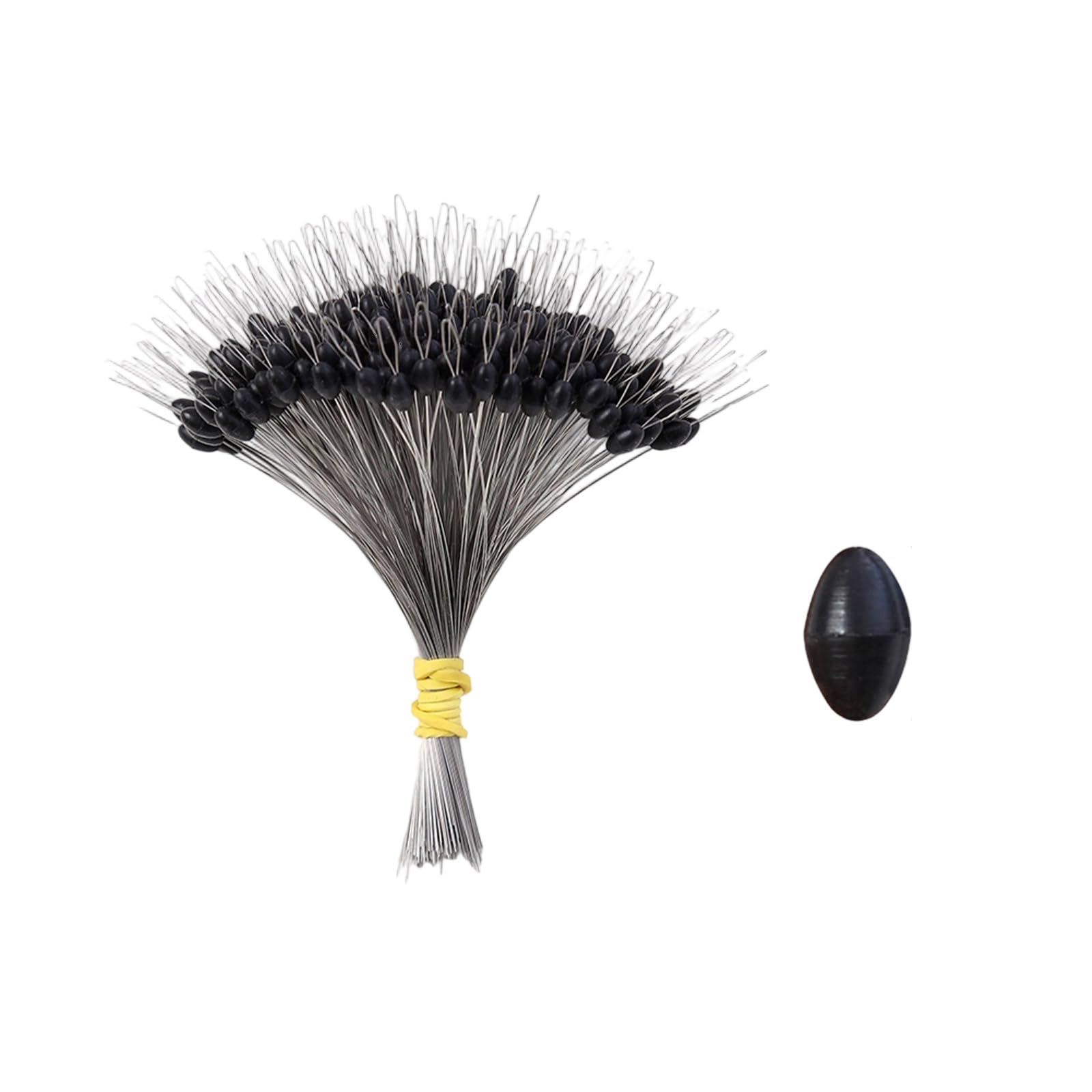 HZBB 300Pcs Silicone Fishing Oval/Cylinder Float Stop Stoppers Fishing Float Bobbers Tackle Accessories Bobber