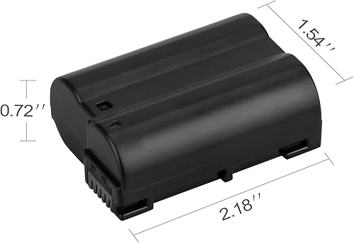 Miniatura 9 de Batería EN-EL15 paquete de 2 unidades de LP EN-EL15 EN EL15a batería recargable de iones de litio compatible con Nikon D7500 D7200 D7100 D7000 D850