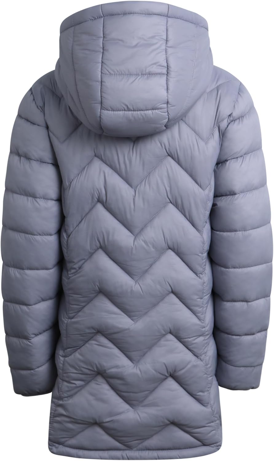 DKNY Girls Puffer Jacket - Full Sherpa Lined Glacier Shield Mid Length Quilted Puffer Jacket Kids Insulated Winter Coat - Image 7