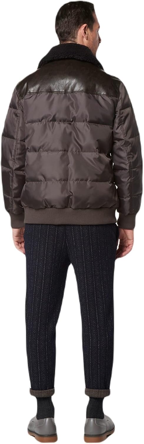 Andrew Marc Men's Andrew Marc Men's Faux Leather Sherling Jacket