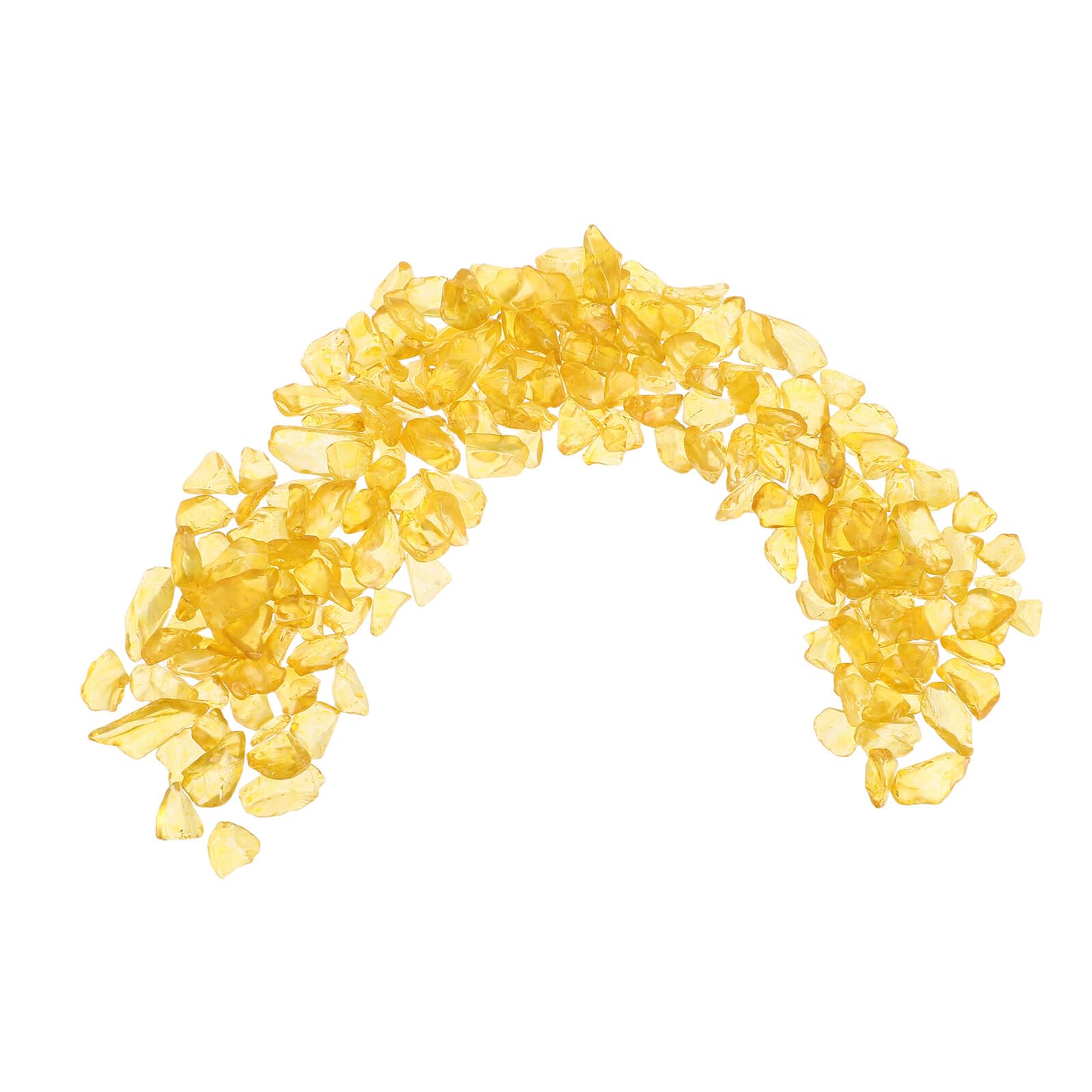 Gravier Décoratif Naturel 1000g pour Vase et Bonsaï, Pierres Cristallines Orange Irrégulière, Facile à Styliser pour Décoration Intérieure et Créations DIY