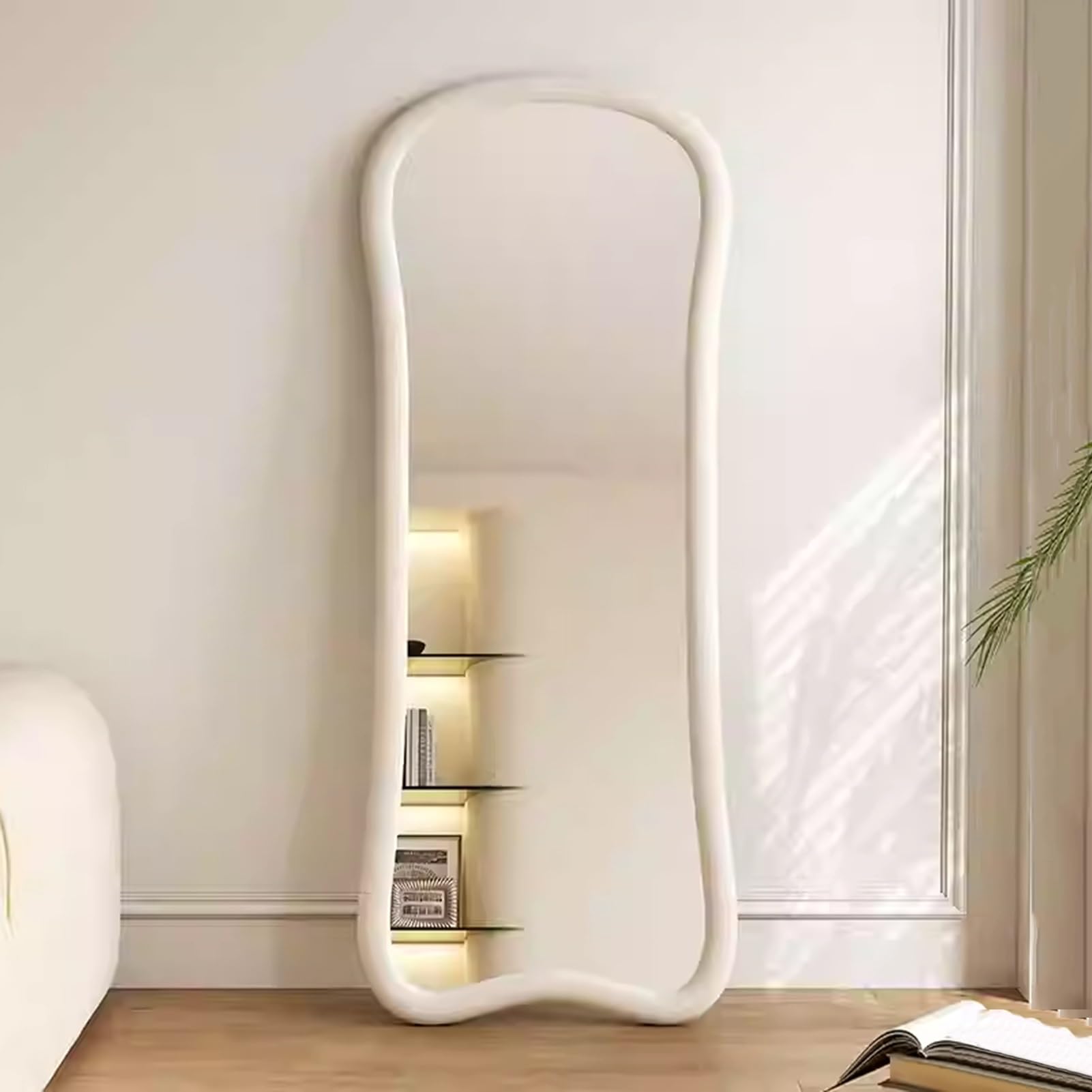 Generico Specchio A Figura Intera, Irregolare, For Guardaroba, A Figura Intera Irregolare, Da Appoggio, Da Terra Appoggiato Al Muro(3,50cm)