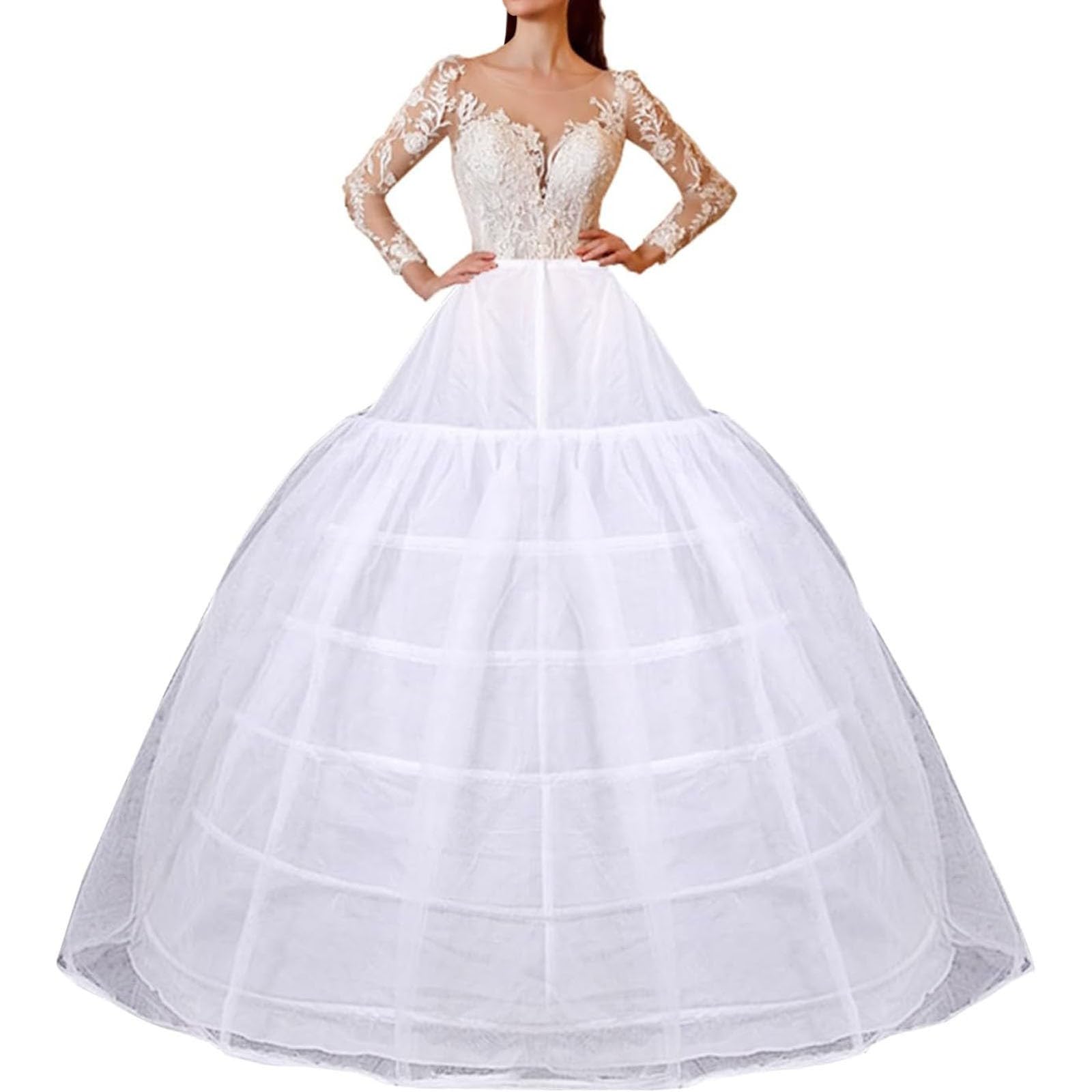8 Gonna Hoopless Sottogonna per abiti da sposa