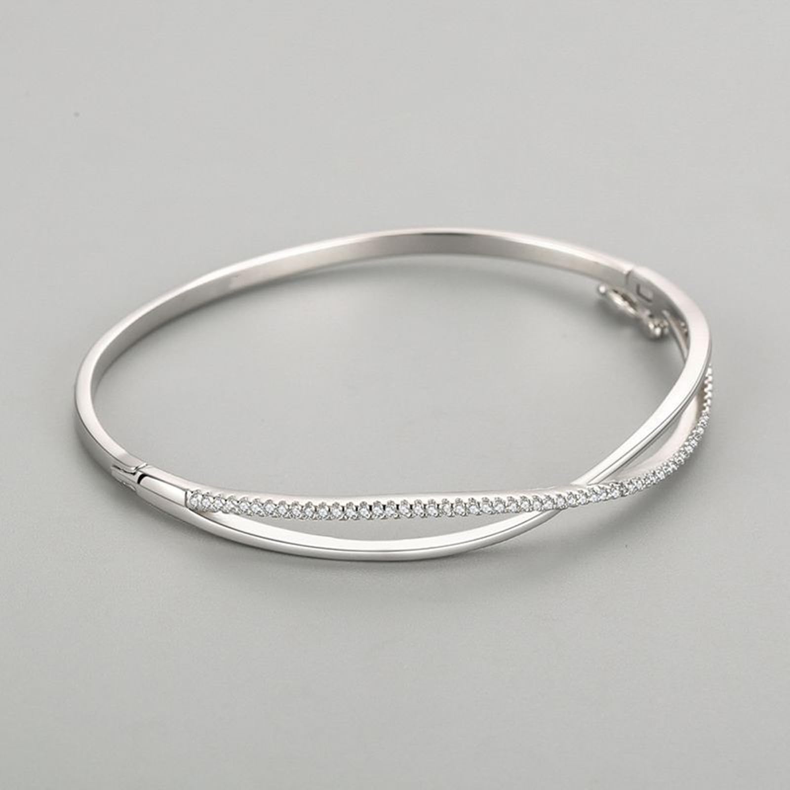 Pulseras de cruz para mujer con moissanita, pulsera de piedra natal para madre,