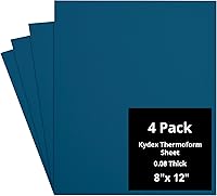Vista 66 de Kydex Sheets - Solid Color DIY Kit for Crafting Holsters, Sheaths, and Mag Pouches - (8x8, 8x12, 12x12), Premium Thermoform Sheets - Thick, Durable