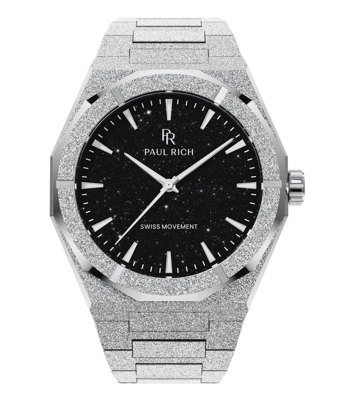 Tipo di batteria SR621SW: tutti gli orologi Paul Rich sono dotati della batteria SR621SW, rigorosamente testata e certificata per soddisfare gli standard di sicurezza, tra cui la legge Reese e l'UL 4200A. Ogni orologio viene fornito con le etichette di avvertenza appropriate sia sul prodotto che sulla confezione per garantire la conformità a queste normative.