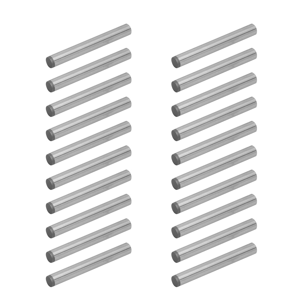 POWERTEC 71476-P2V Hardened Steel Dowel Pins 1/4" x 2" | Heat Treated and Precisely Shaped for Accurate Alignment, 20 PK
