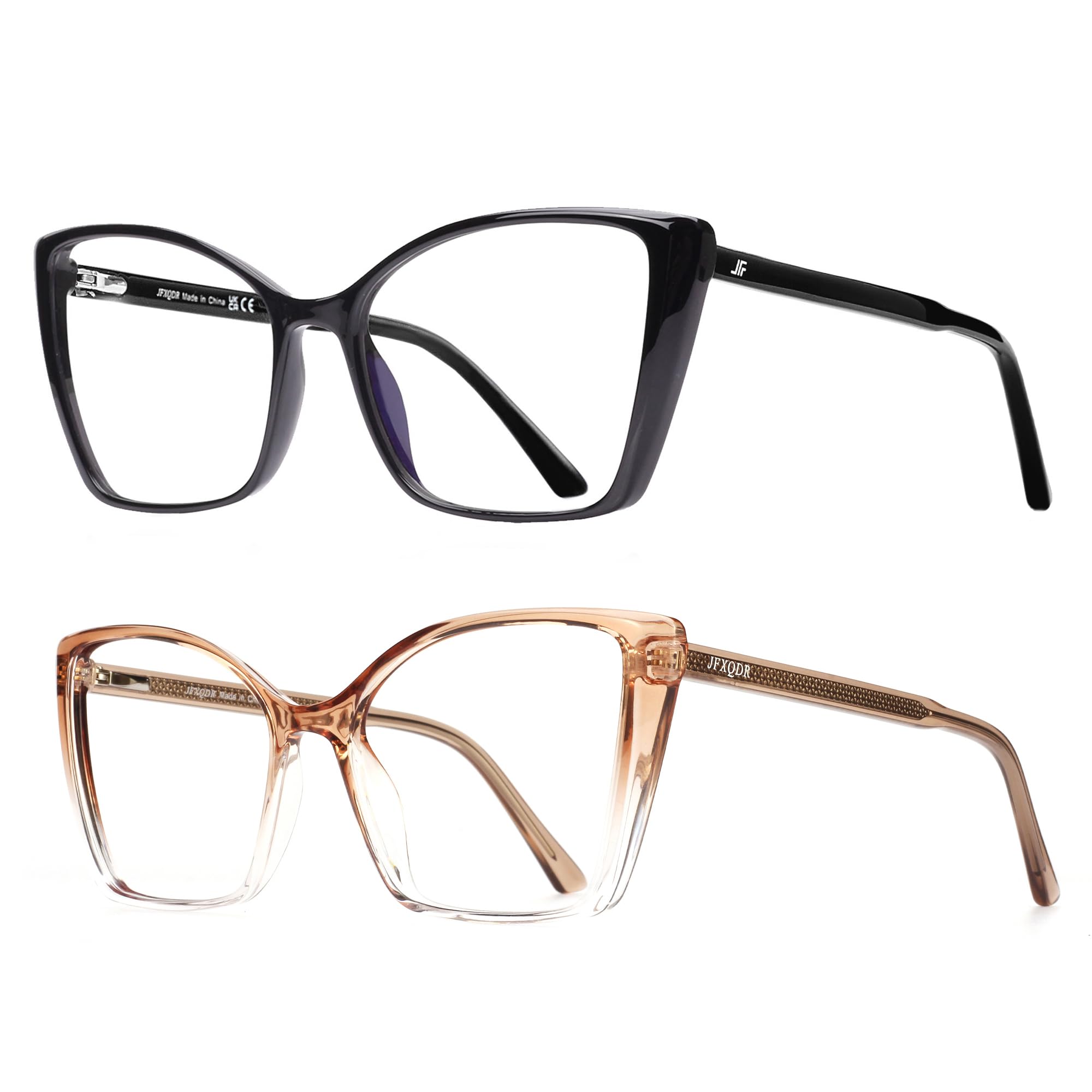 Ponadgabarytowe okulary blokujące niebieskie światło dla kobiet, modne okulary kocie oko do gier komputerowych, antyodblaskowe UV RF6204