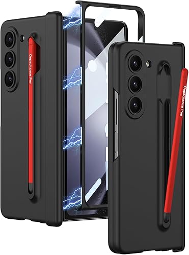 NINKI Funda compatible con Samsung Galaxy Z Fold 5 0.18 oz con protector de pantalla para Samsung Z Fold 5 0.18 oz, con protector de pantalla, con