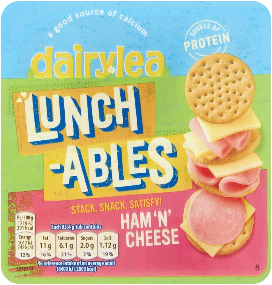 Dairylea Lunchables Ham and Cheese Crackers, 83.4g