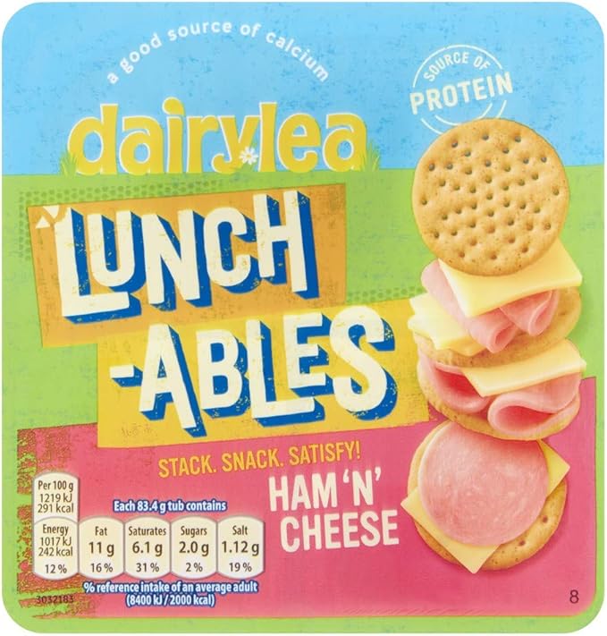 Dairylea Lunchables Ham and Cheese Crackers, 83.4g Amazon.co.uk Grocery