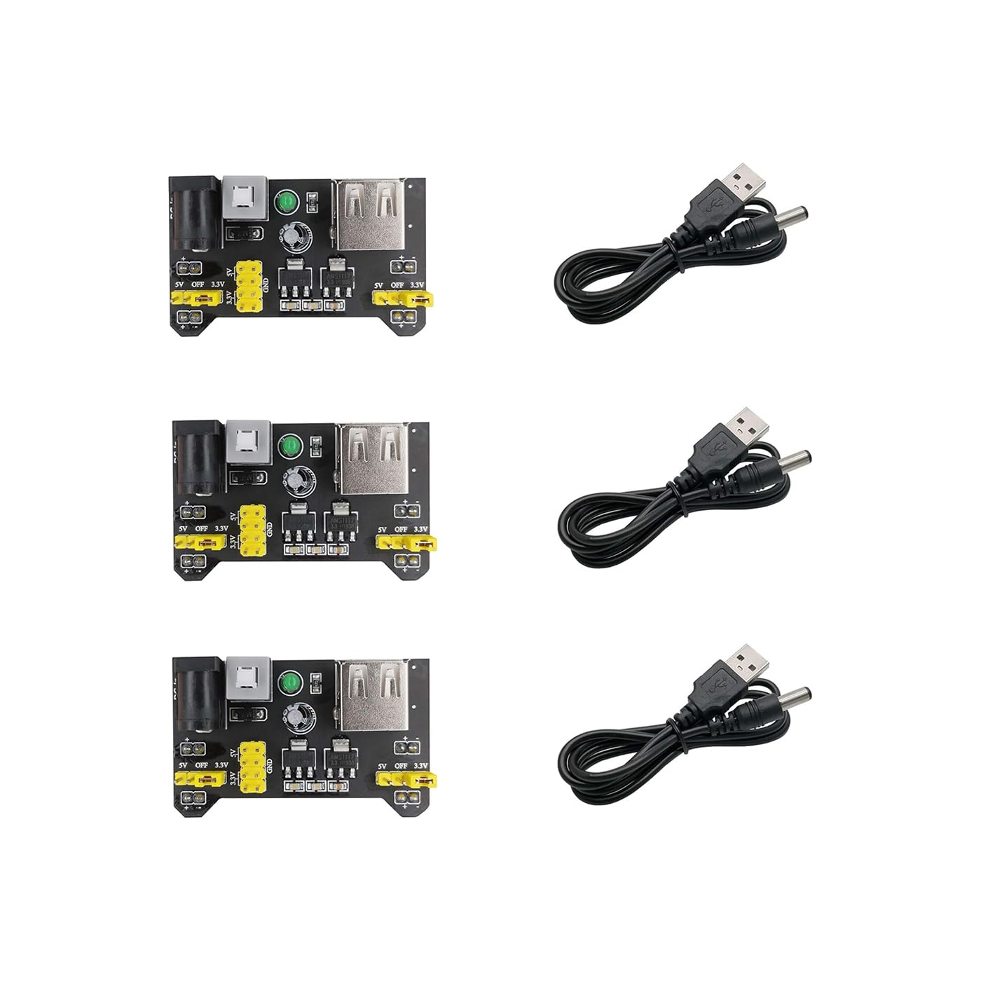 See full amazon price history chart for Electronic Spices MB-102 3.3V/5V Power Supply Breadboard Module with 5.5mm USB Cable (3 pcs each) Electronic Spices MB-102 3.3V/5V Power Supply Breadboard Module with 5.5mm USB Cable (3 pcs each) (B0DC3JKLTV) Amazon Price History, Amazon Price Tracker