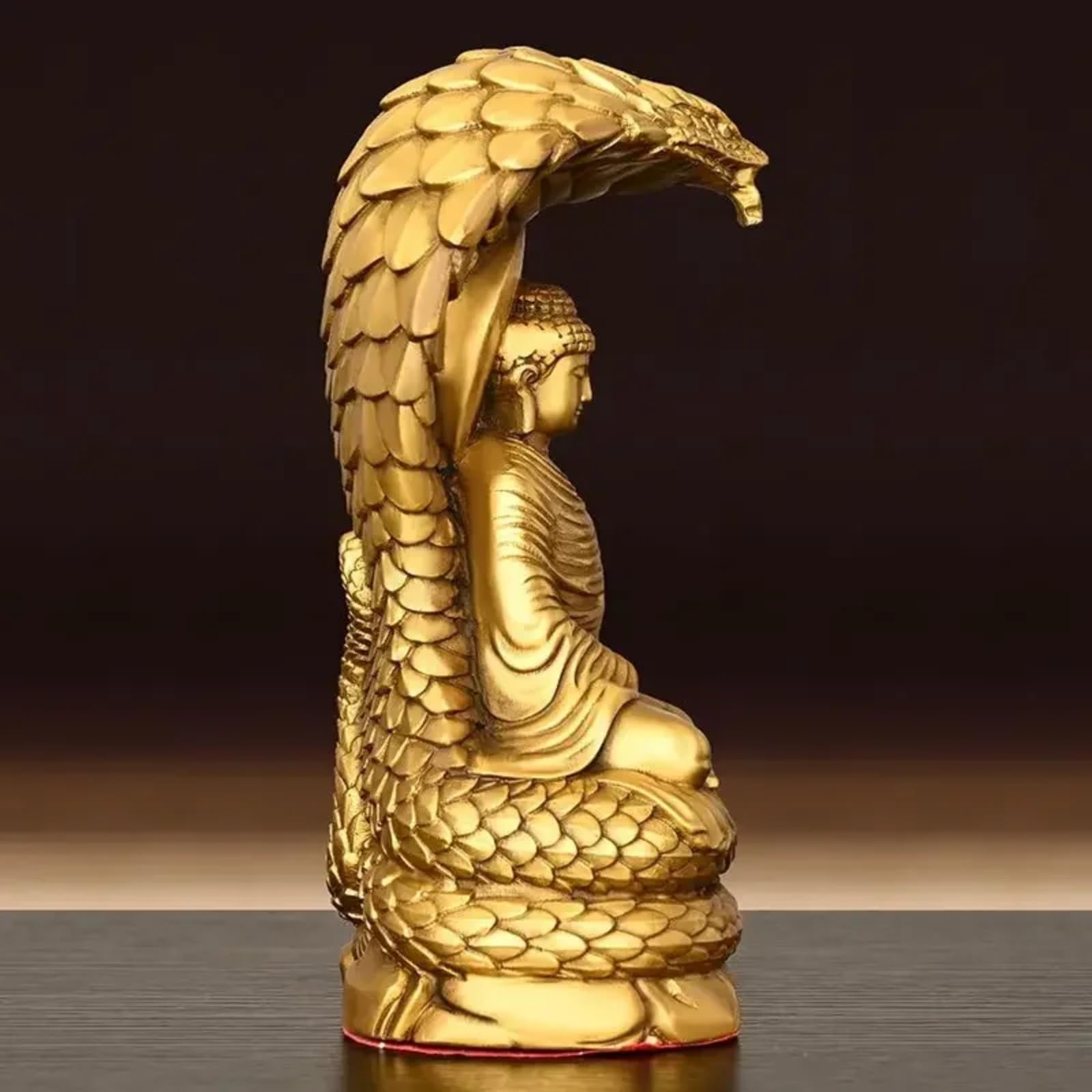 Statua di Buddha Shakyamuni in rame, 18,5 cm, scultura per casa, soggiorno, camera da letto