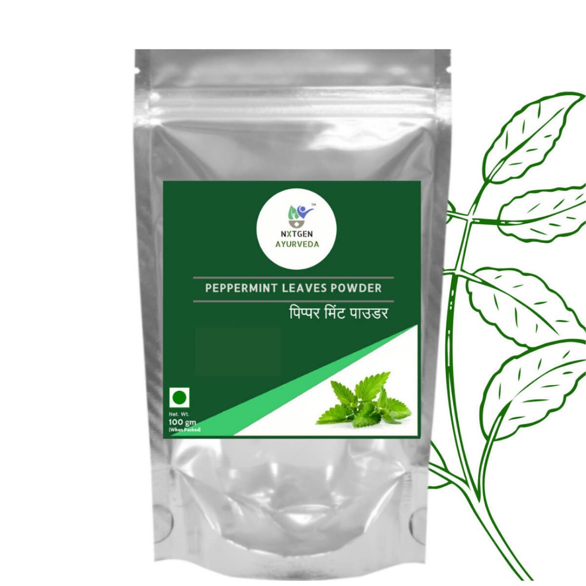 Nxtgen Ayurveda Pure Peppermint Leaves Powder | 100 gm | Natural Mint (B07MHHNW9T) Amazon Price History, Amazon Price Tracker