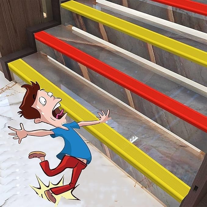 Protector de Borde Escalera Goma multicolor antideslizante para interiores 7