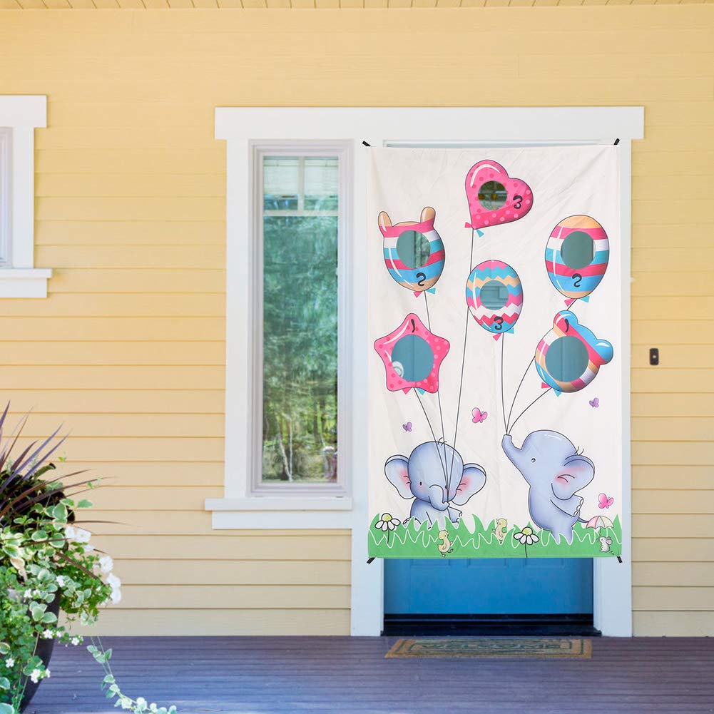 Set di giochi da lancio per interni Tenda per porte con sacchi di sabbia per bambini Gioco per feste per adulti in famiglia