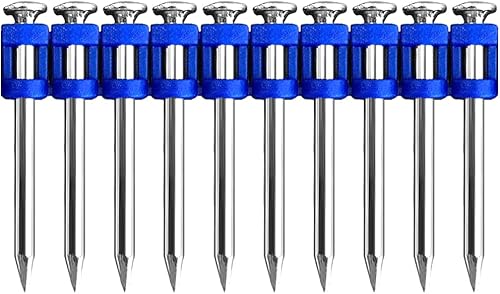 meite MTSD-38 Calibre 12 1-12 pulgadas de longitud, diámetro del vástago de 118 pulgadas, mecánico, galvanizado, mango liso, plástico, recolectado,