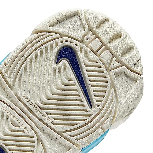 Royal Blue & Yellow Nike Air More Uptempo Kids Basketball Shoes4