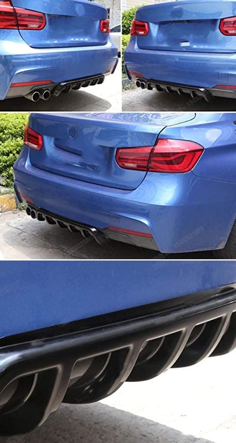 SQOFJGIGN Auto Spoiler Set 6-teilig - Carbon Look Spoiler Für Verbesserte Stabilität Schwarz
