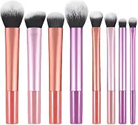 Kit de Pincéis de Maquiagem 8 Peças/ 12 Peças / 15 PeçasProfissional Esfumar Contorno Cerdas Sintéticas Macias - Completo para Todos os Tipos de Make (8 Peças)