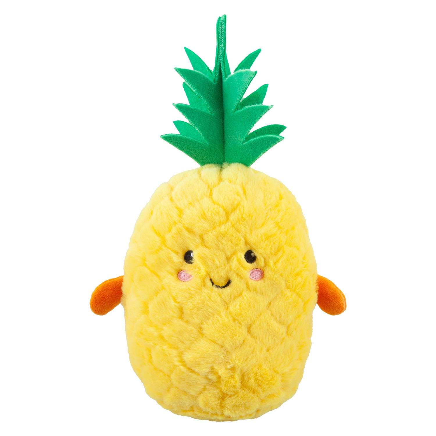 VFM - Pineapple Soft Toy Food Themed Cute Plush Cuddly Soft Fluffy Stuffed Toy Plush Toy Cute Stuffed Plushie, Gifts for Birthday, Valentine's Day Christmas - 16cm Yellow