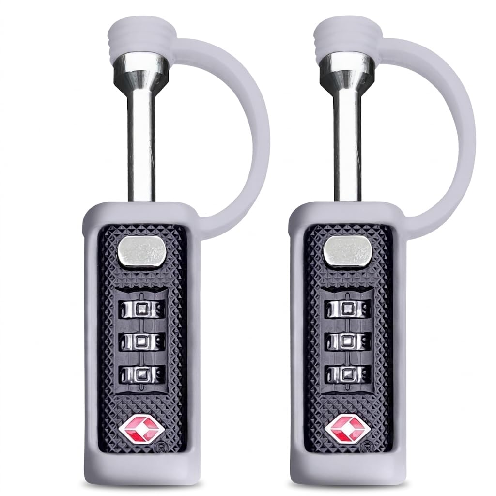 Cut-Resistant Gun Case Lock, TSA Approved Anti-Theft Single Shaft Padlock