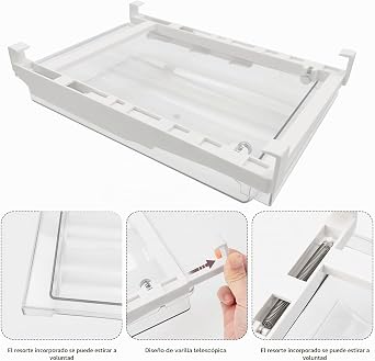 Expandable Egg Drawer for Refrigerator, 18 Egg Space, Organizer Suitable for Most Refrigerators [Energy Class A+++]