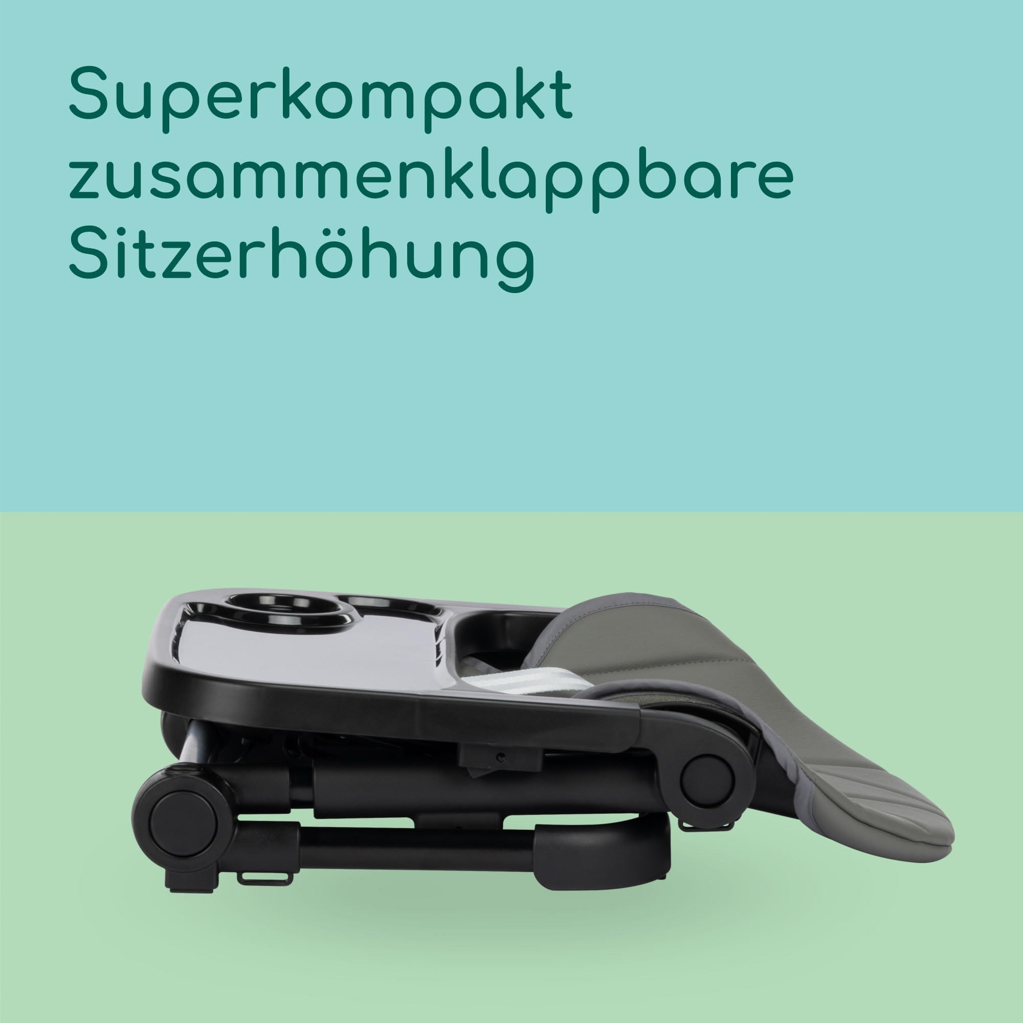 Bebeconfort Moly Sitzerhöhung Kind 6 Mon–3 Jahre 9–15 kg klappbarer Hochstuhl 3 Höhen Tinted Grey