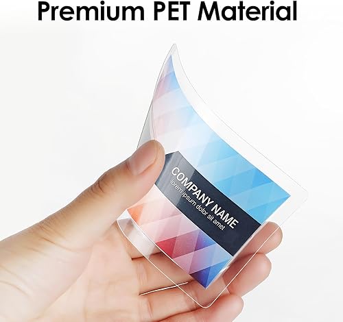 Miniatura 3 de KTRIO Bolsas de laminación autosellantes de 2.6 x 3.9 pulgadas, 30 bolsas, 10 mil de grosor, hojas laminadas autoadhesivas para tarjetas de visita,