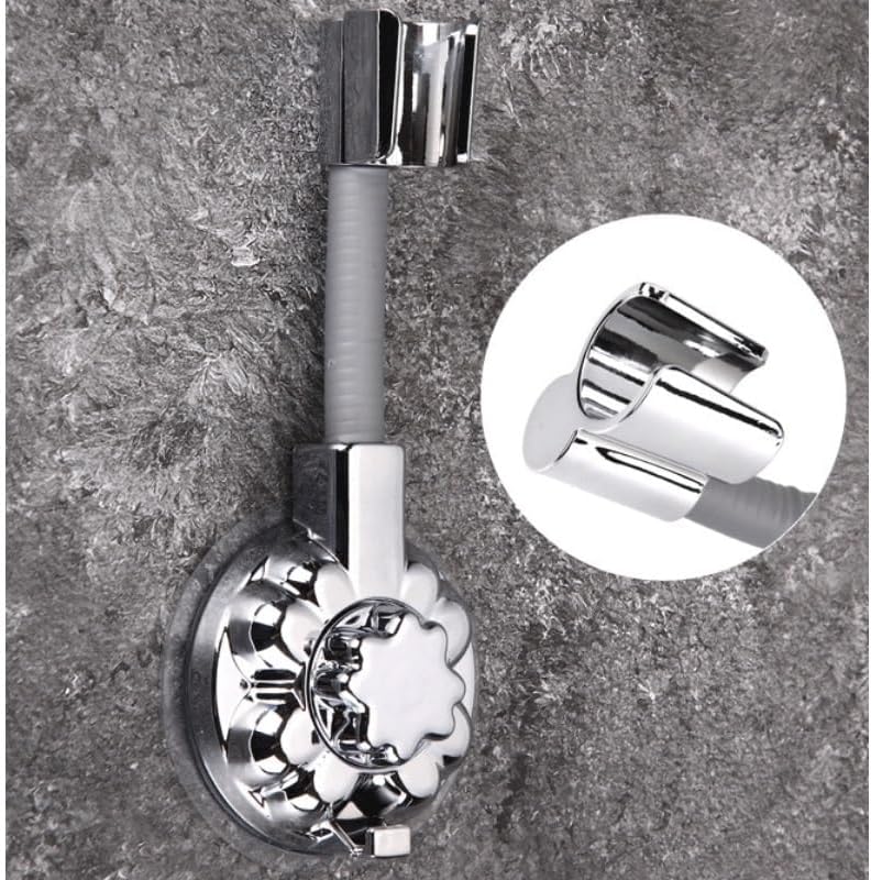 Shower Arm Bracket No Drilling Bathroom Water Pipe Accessory Fixer Fan Universal Base Tool