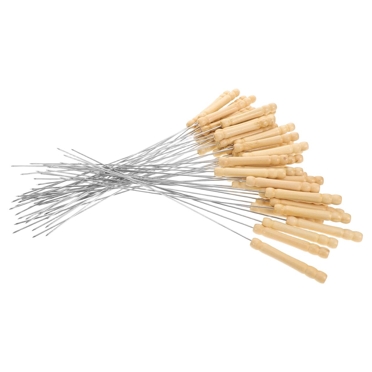 Brochetas redondas de acero inoxidable reutilizables Artibetter para parrilla de barbacoa