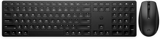 HP 650 Wireless Keyboard and Mouse Combo,Full Size; 3-Zone Layout Keyboard,19 Hot Keys, Tilt Adjustable Full Size; 3-Zone Layout Keyboard,4000 DPI…
